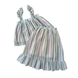 Siaomimi Stripe Matching Set 5y